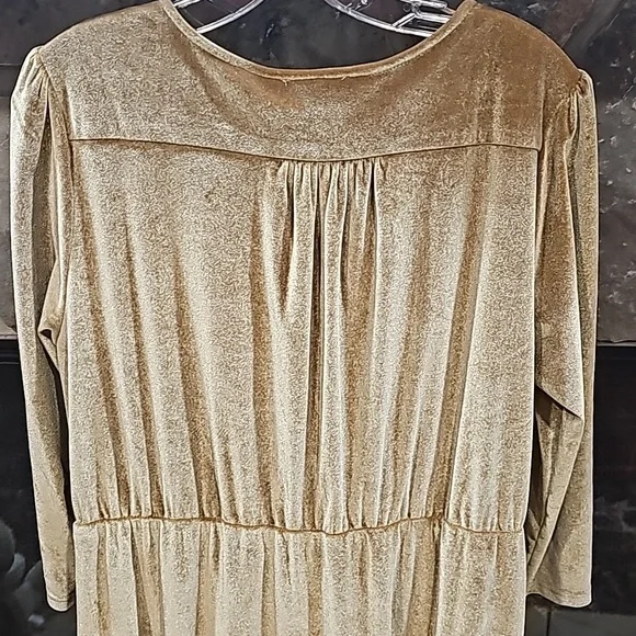 Baltic Born Gold Velvet Maxi Dress  XXL - Picture 4 of 7